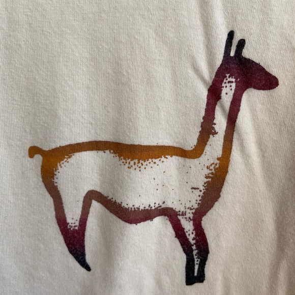 Vintage Cream Llama Tee - Picture 3 of 7